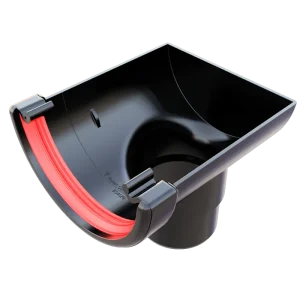 Freefoam Half Round Gutter Rainwater System in Black