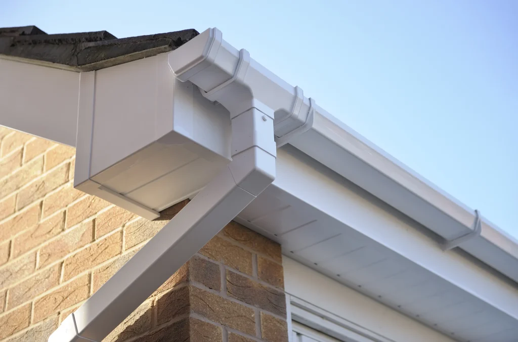 Freefoam Rainwater System - White Square Gutter in Sheffield